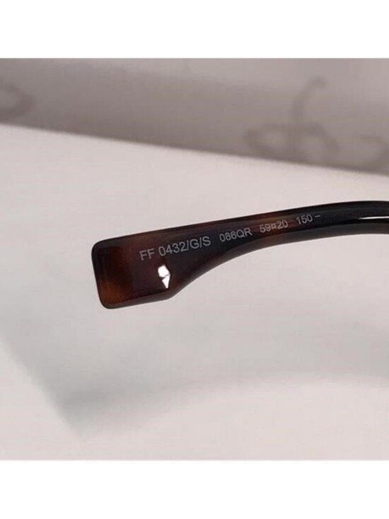 Fendi FF0432/G/S 086QR Round Sunglasses – Havana / Brown Gradient – 59mm main image 8